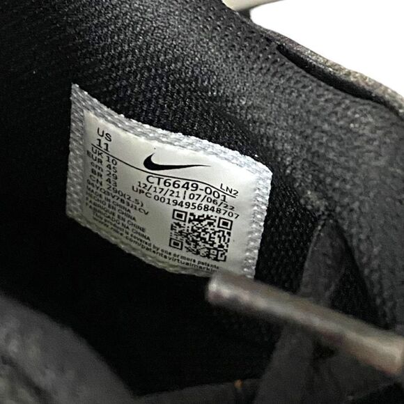 Nike Alpha Menace Pro 3 Black White Football Cleats CT6649-001 Mens size 11